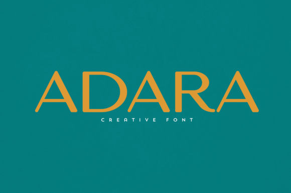 Adara: A Display Font for Distinctive Editorial Design