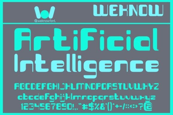 Artificial Intelligence Font: A Bold Display Typeface for Scroll-Stopping Campaigns