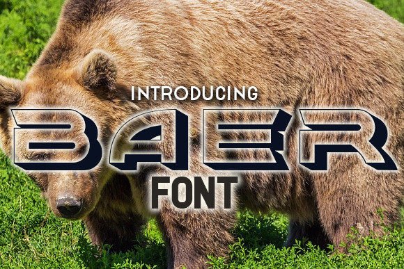Baer: A Bold Display Font That Commands Attention