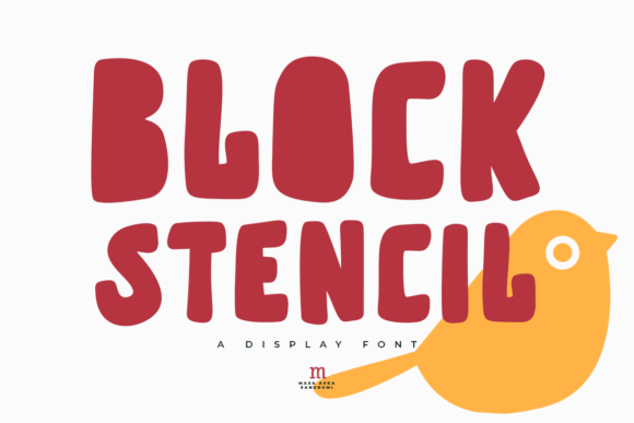 Block Stencil: A Playful Display Font for Small Business Branding