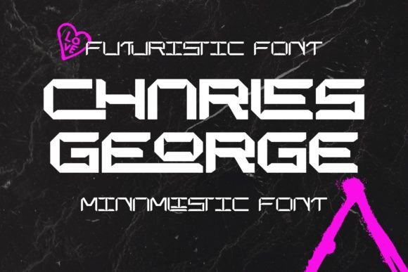 Charles George: A Futuristic Display Font for Handmade Creators
