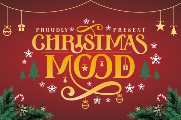 Christmas Mood: A Festive Display Font for Digital Design