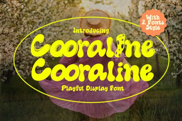 Cooraline: A Retro Psychedelic Display Typeface for Editorial Impact