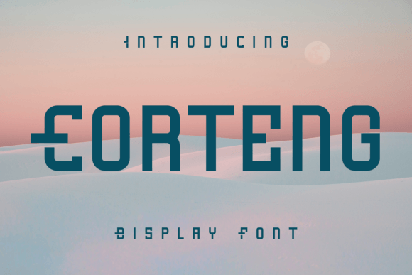 Corteng: A Modern Display Font for Small Business Branding
