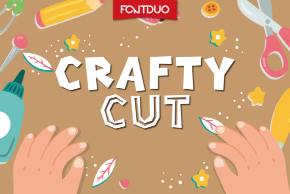 Crafty Cut: A Friendly Display Font for Digital Brands
