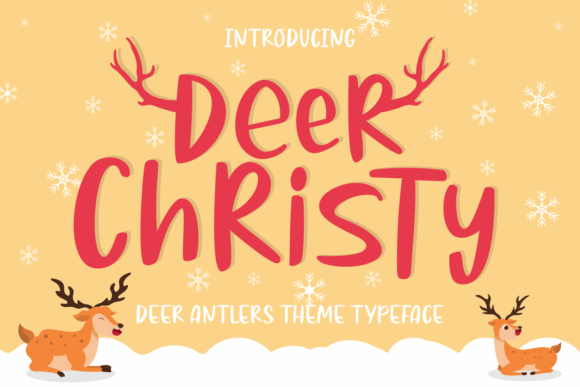 Deer Christy: A Festive Display Font That Delivers in Real Campaigns