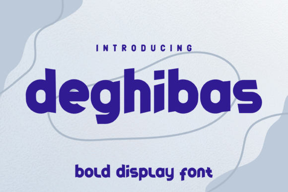 Deghibas: A Playful Display Font That Makes Your Brand Shine