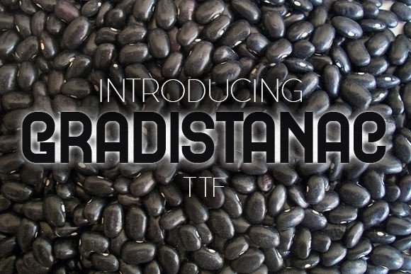Gradistanac: A Curly Display Typeface That Adds Personality to Branding