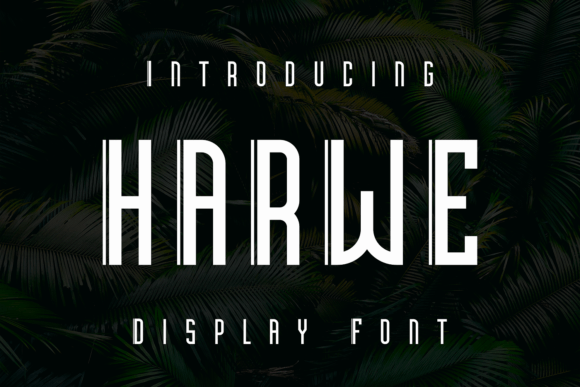 Harwe: A Natural-Looking Display Font That Just Fits