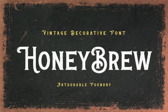 Honey Brew: A Vintage Display Font That Feels Like Home