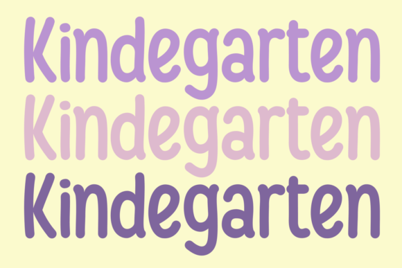 Kindegarten: A Playful Display Font for Handmade Creators