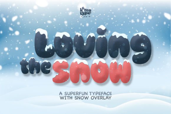 Loving Snow: A Display Font That Feels Like Winter Light