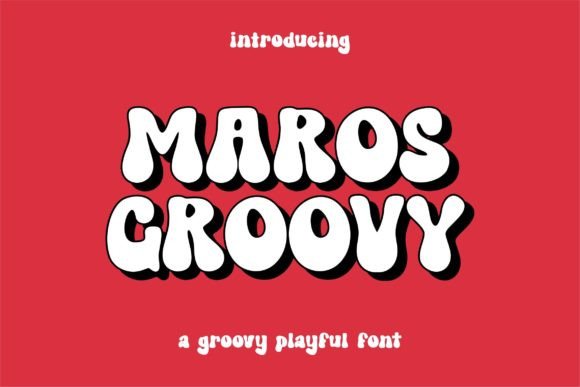 Maros Groovy: A Playful Display Font That Feels Like Summer