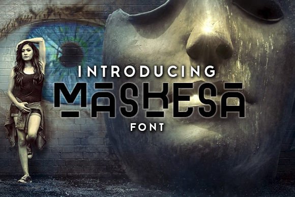 Maskesa: A Bold Abstract Display Font That Stands Out—Thoughtfully