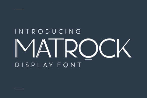 Matrock: A Display Font That Makes Your Brand Feel Intentional
