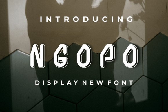 Ngopo Display Font for Handmade Labels & Printables