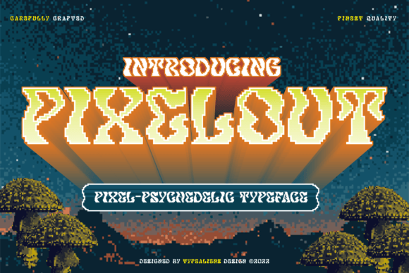 Pixelout: A Bold, Playful Display Font for Small Business Branding