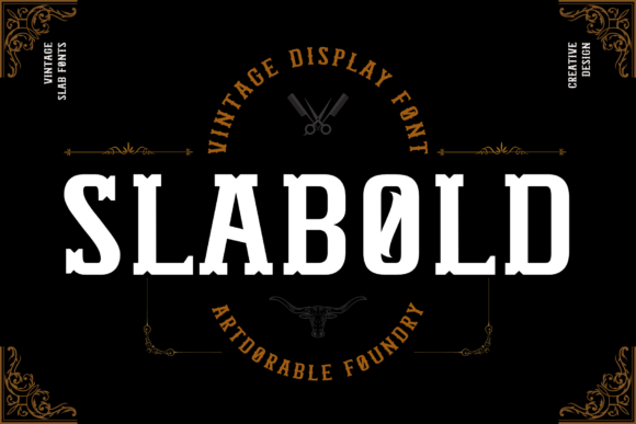 Slabold: A Stylish Vintage Display Font for Small Business Branding