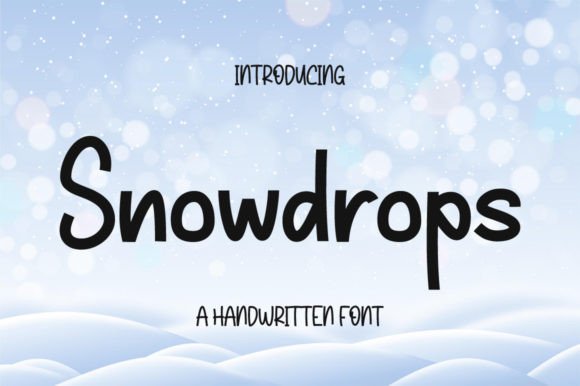Snowdrops: A Delicate Yet Commanding Display Font