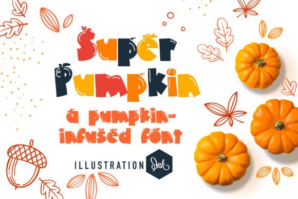 Super Pumpkin: A Warm, Cozy Display Font for Autumn Editorial Design