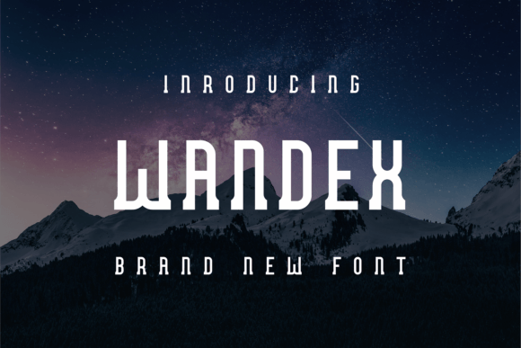Wandex: A Distinctive Display Font for Digital Branding